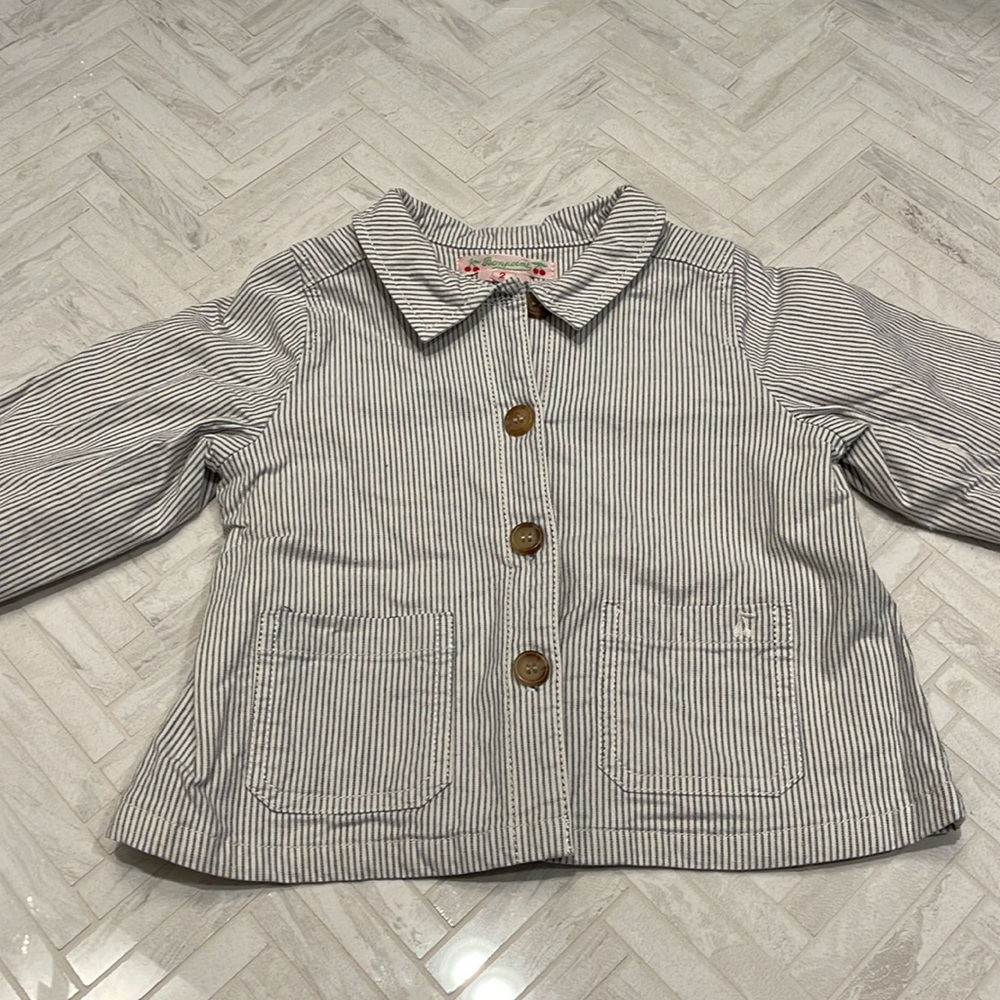 Bonpoint Spring Jacket , striped, size 2 - Picture 4 of 8